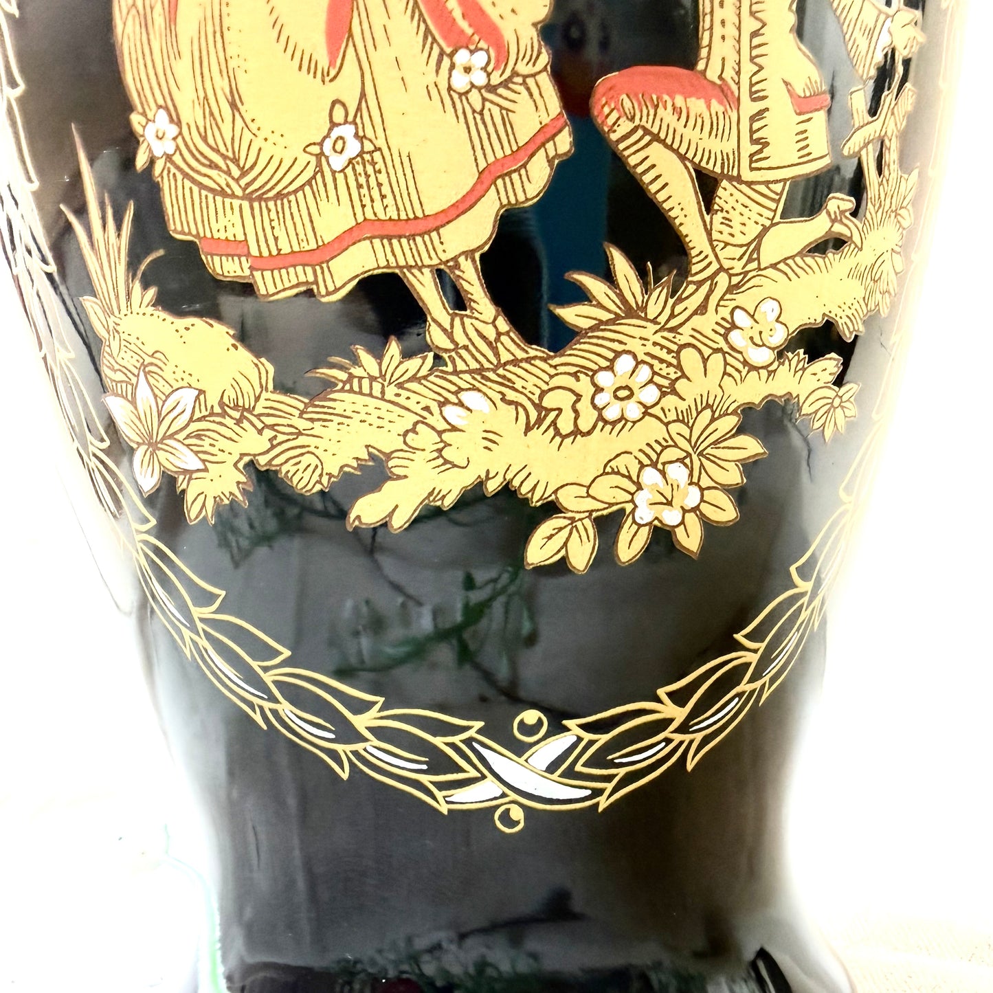 Blaue Barock Vase