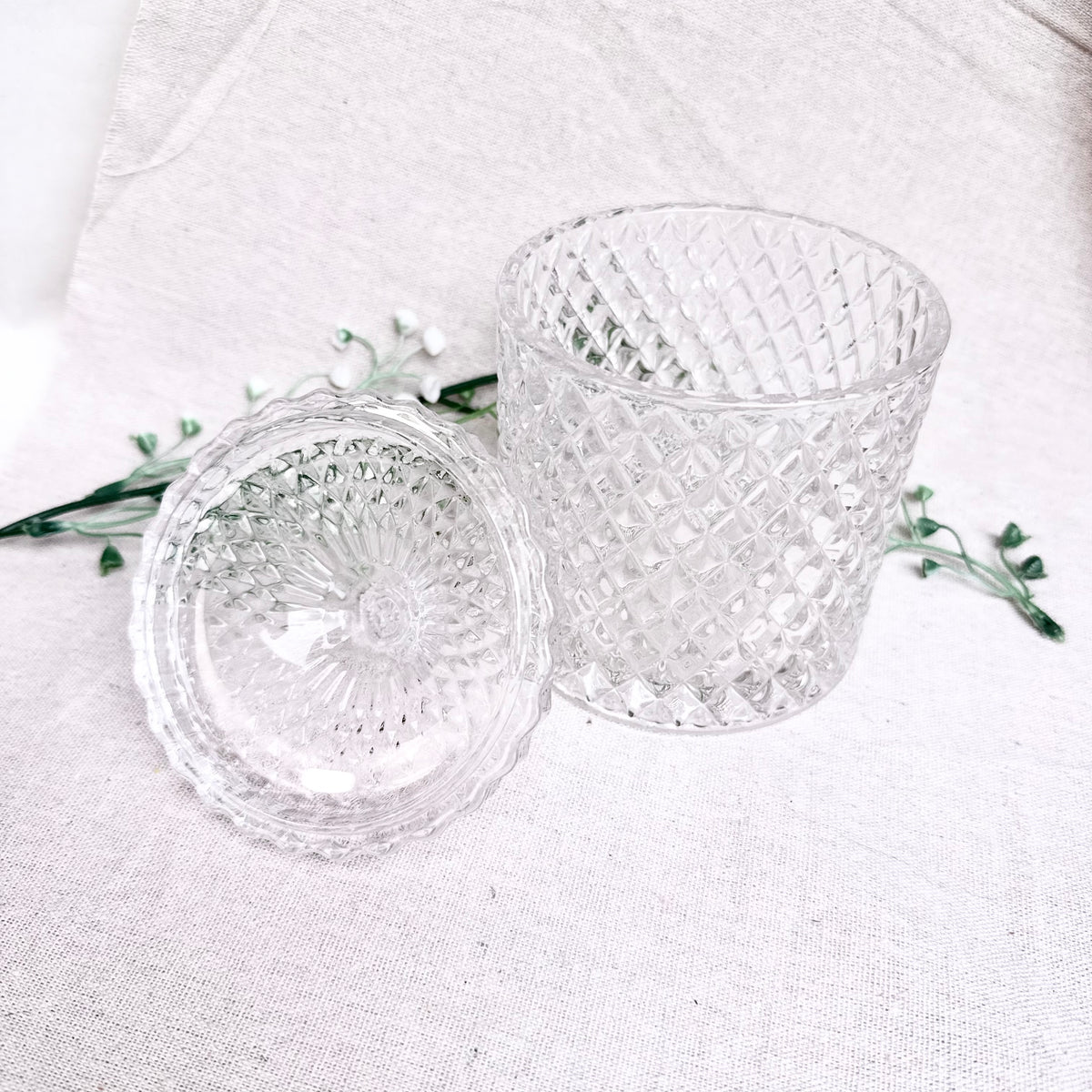Glasdose mit Deckel