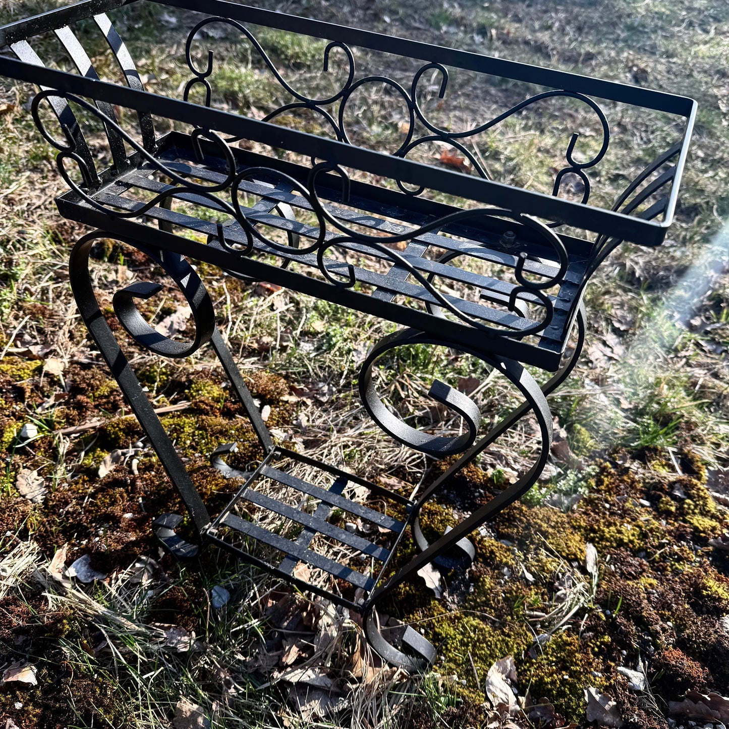 Pflanzregal Metall schwarz