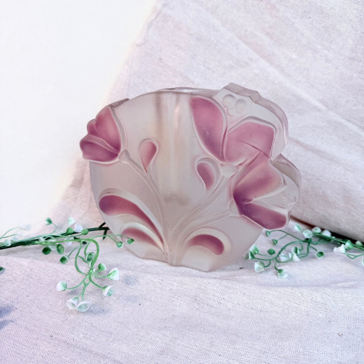 Blumenvase Walther Glas lila