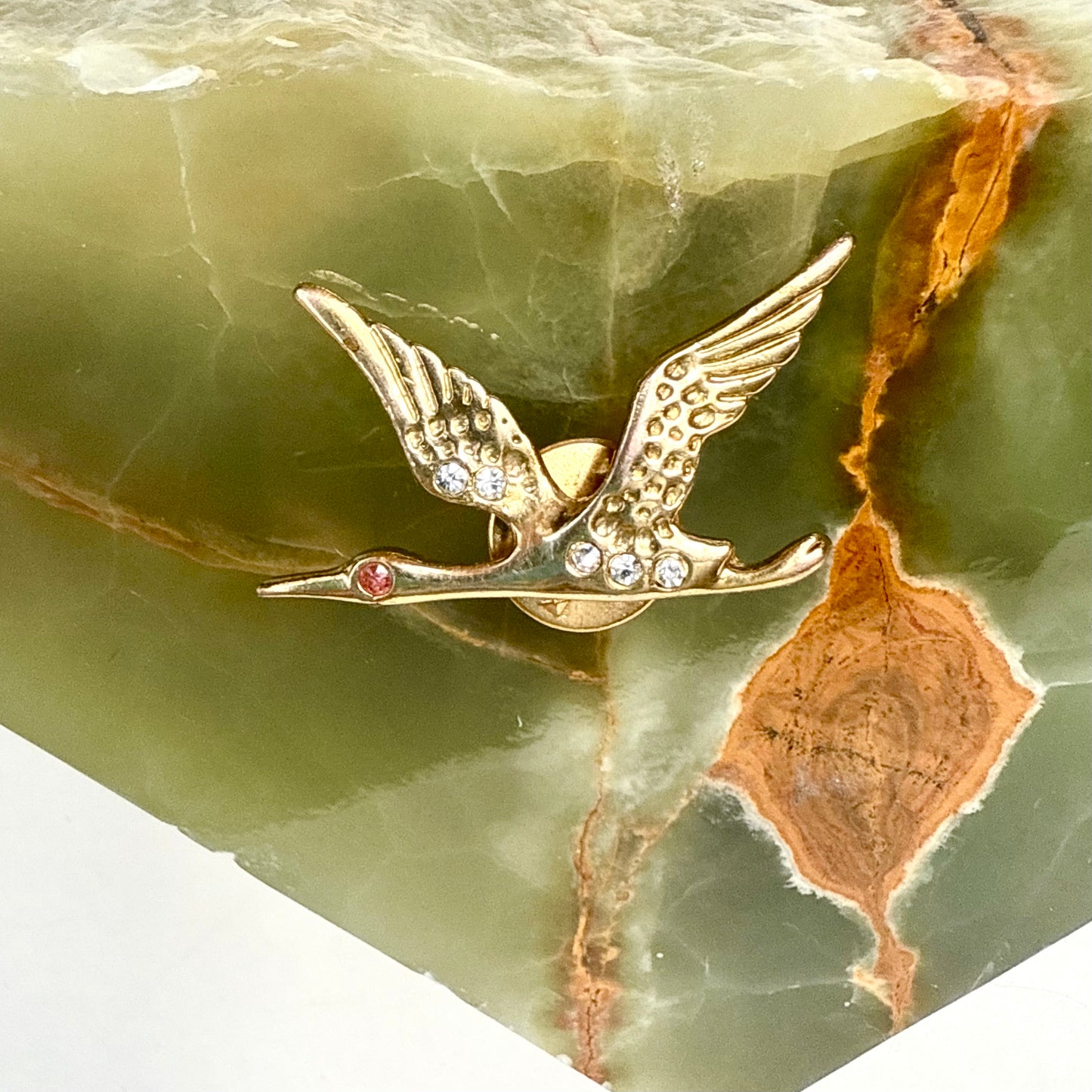 Swarovski Pin Kranich