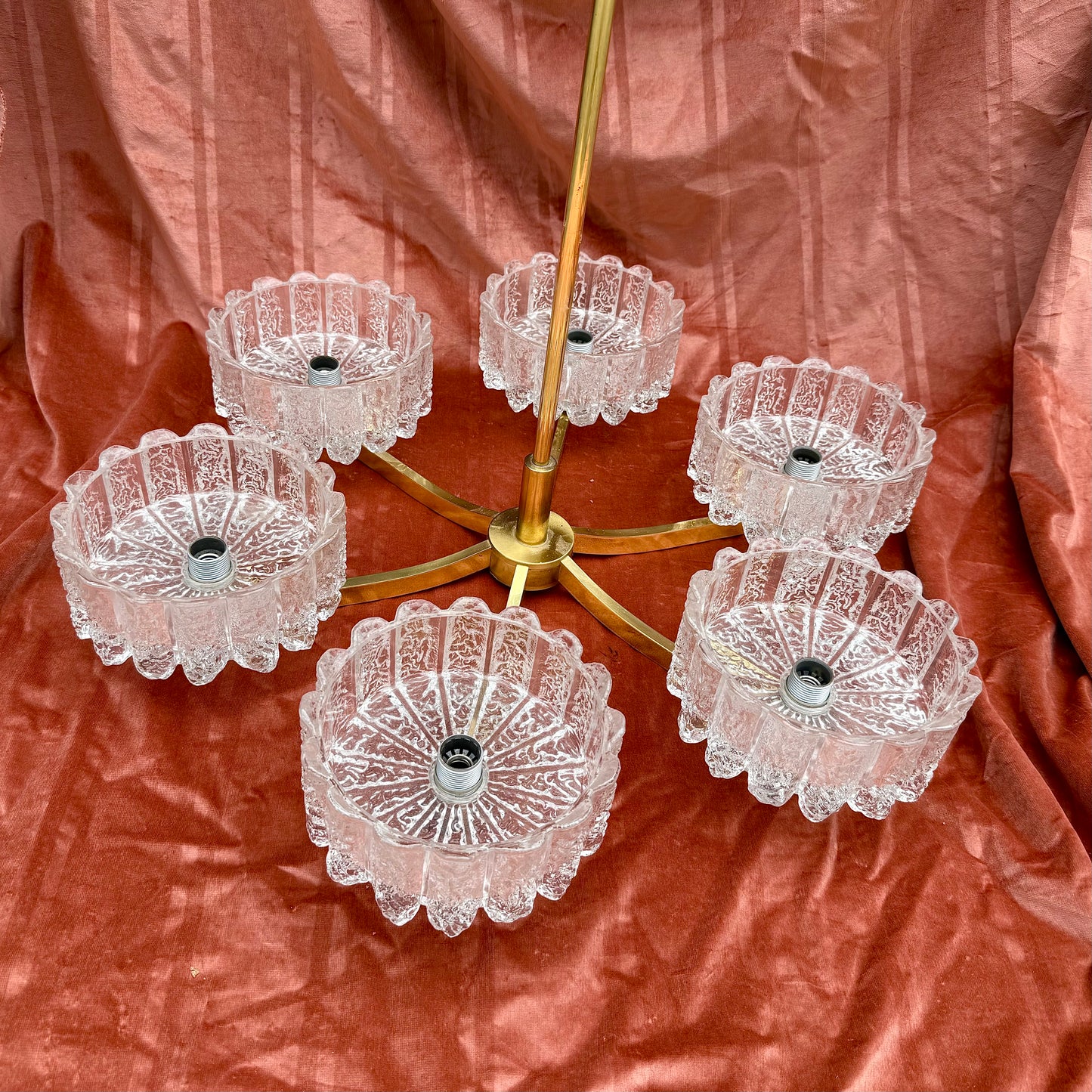 Deckenlampe mit Eiszapfen Glas