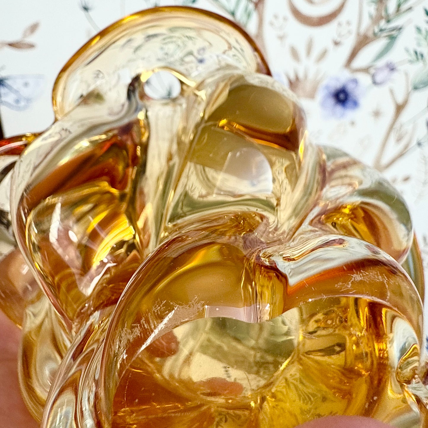 Glasschale Gelb Böhmen