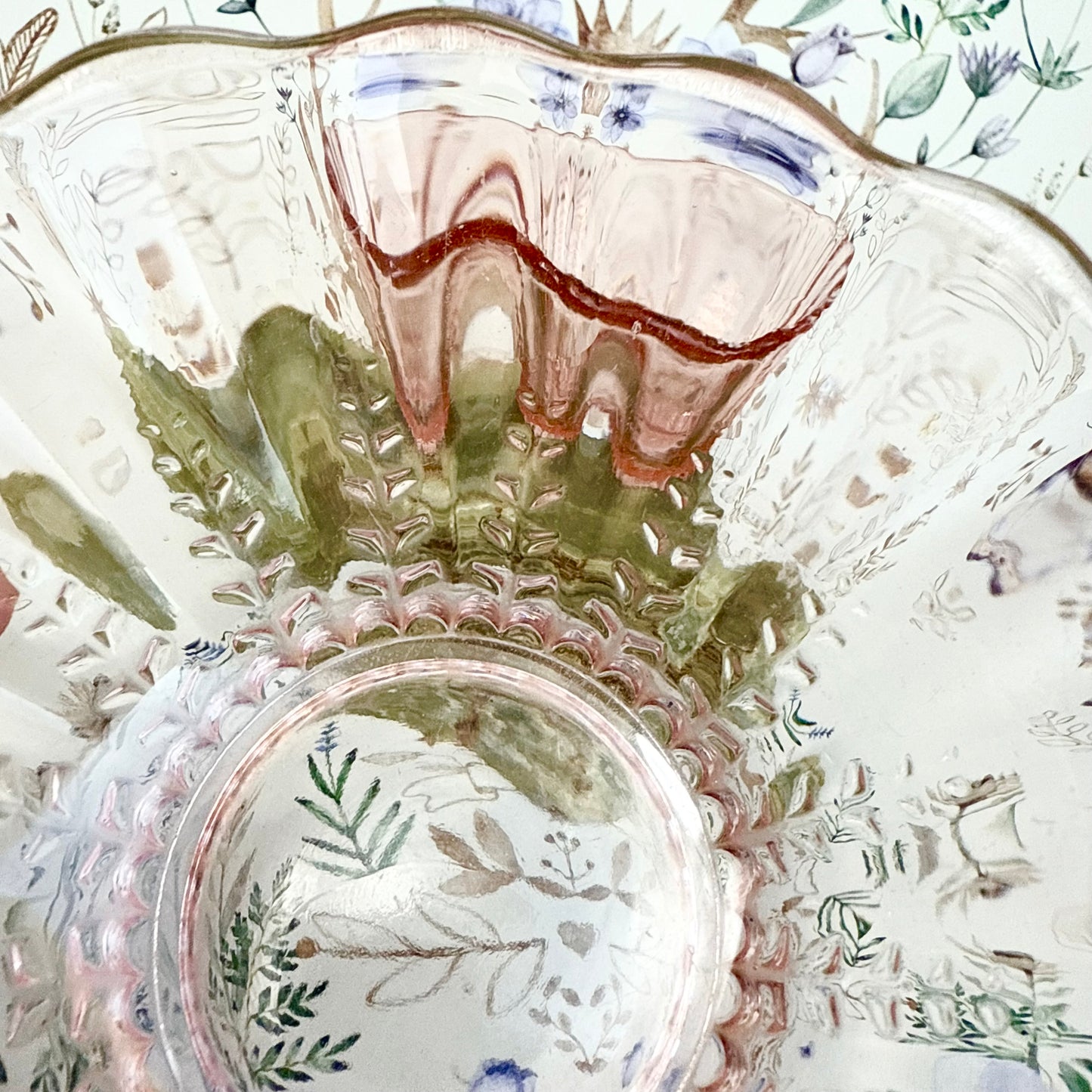 Glasschälchen rosa
