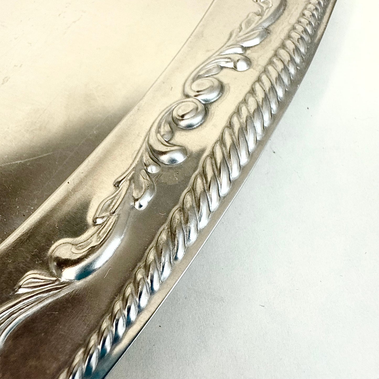 Serviertablett silber