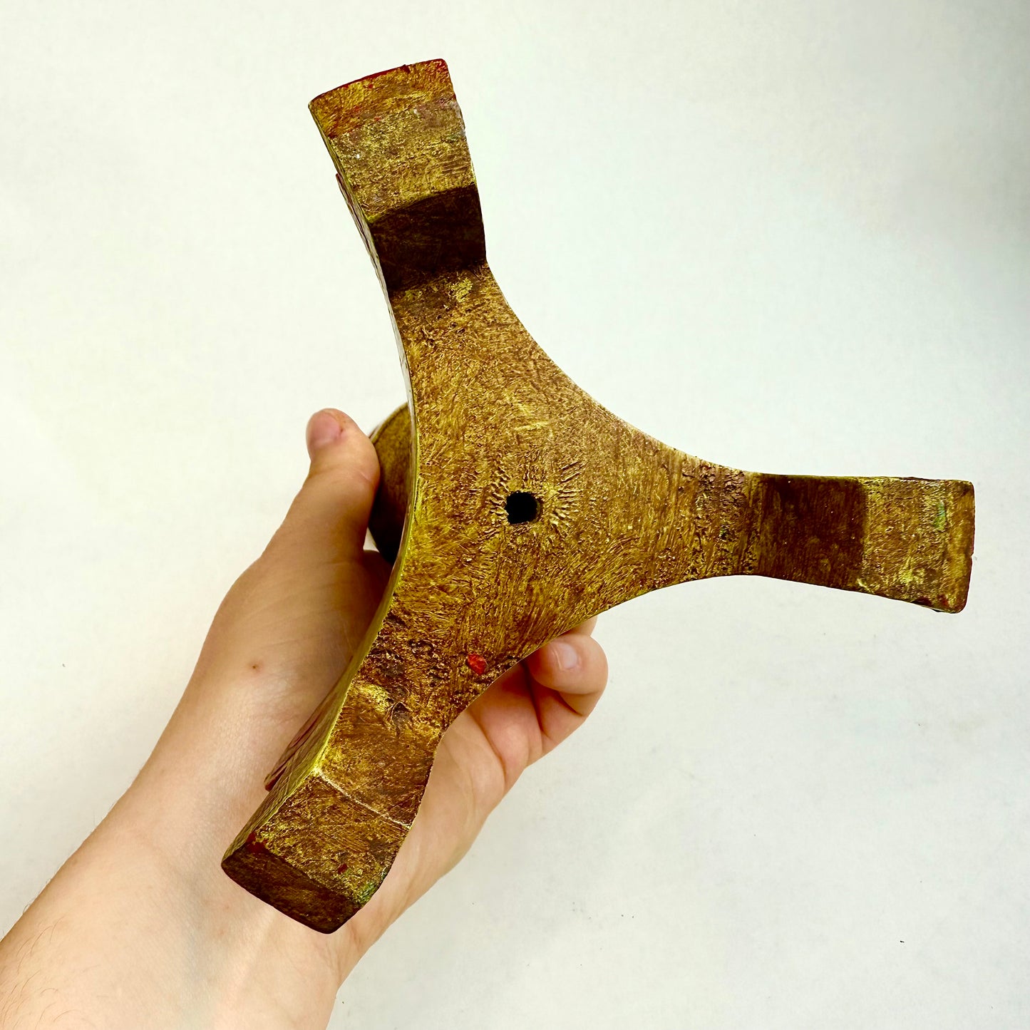 Kerzenständer Holz handbemalt
