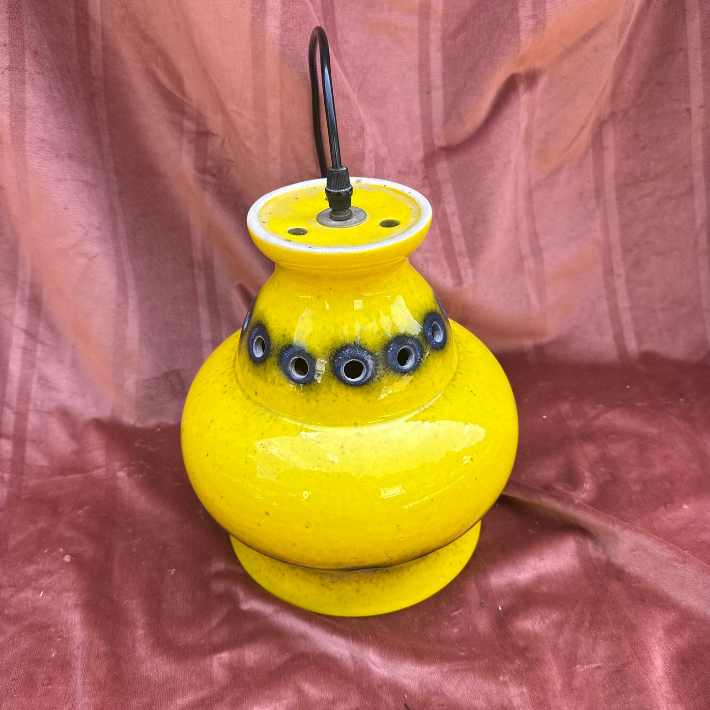 Keramik Deckenlampe gelb
