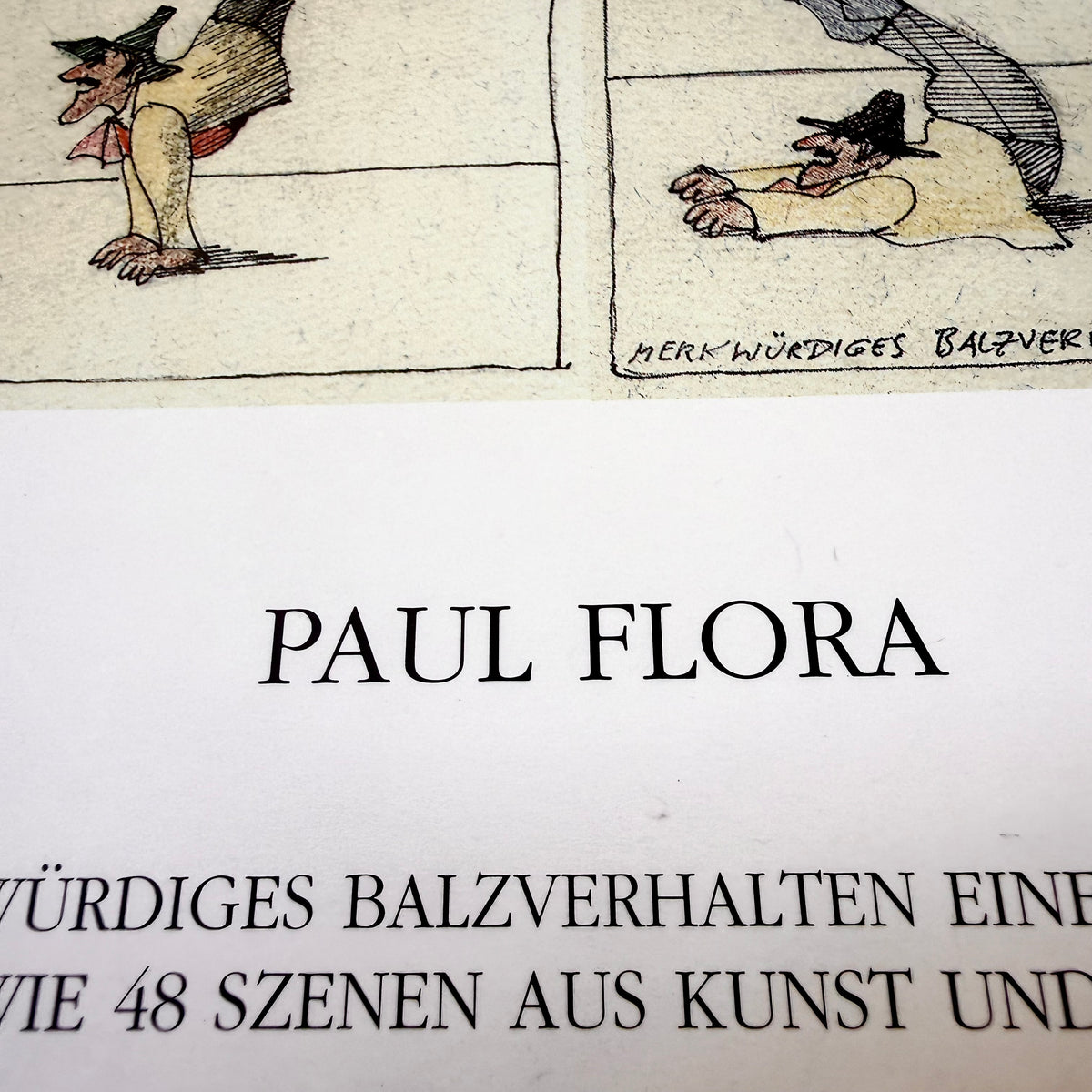 Signiertes Paul Flora Buch