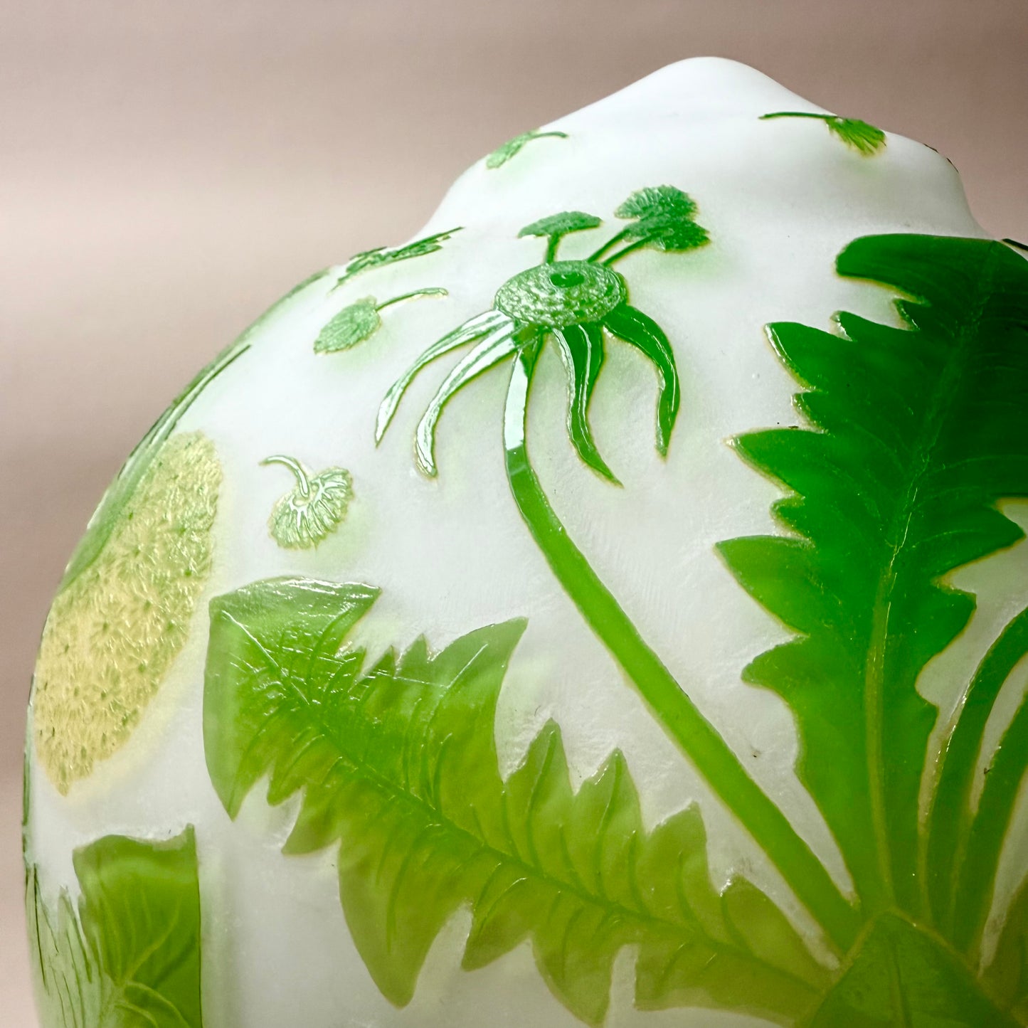 Jugendstil Lampe Löwenzahn nach Gallé