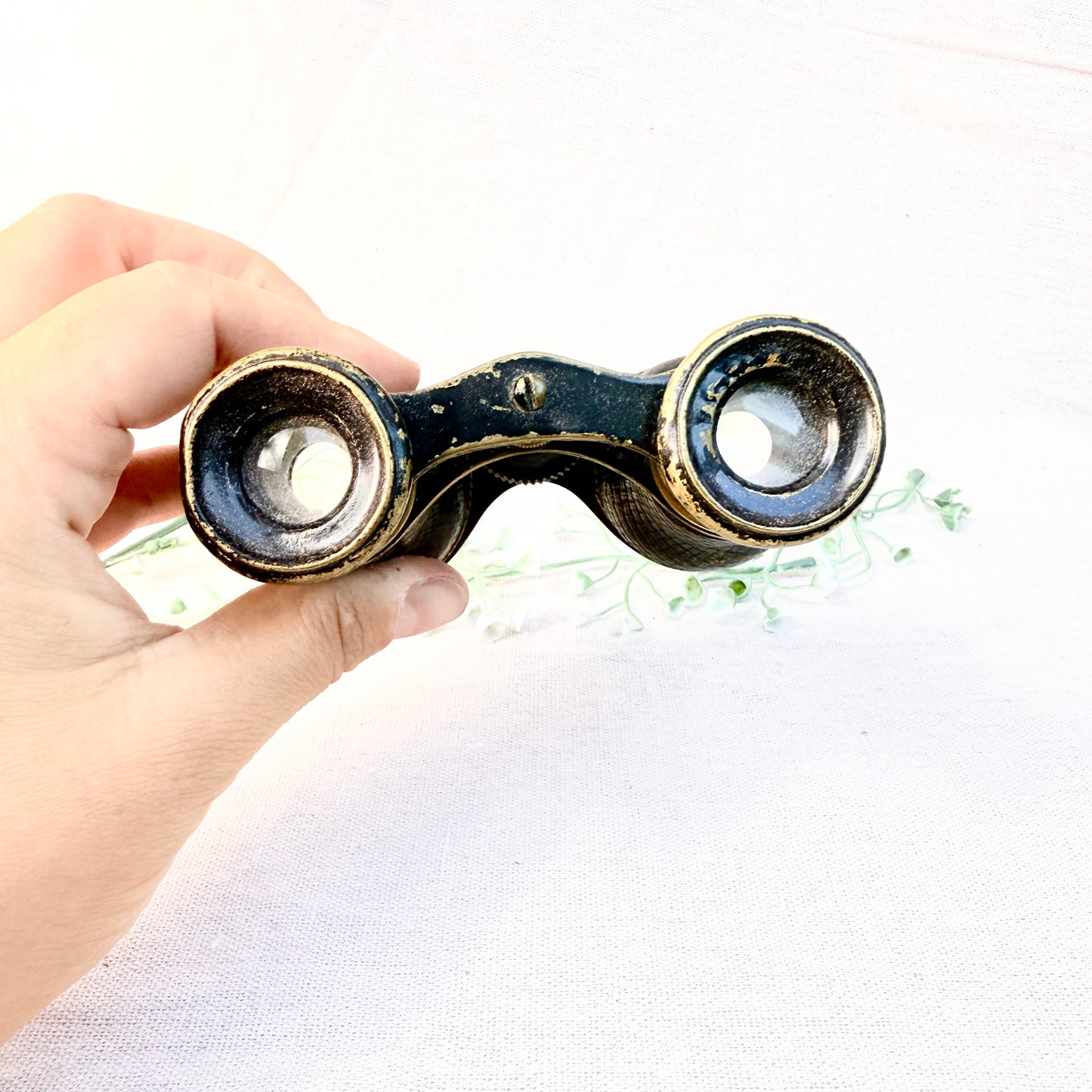 Opernglas Messing Leder