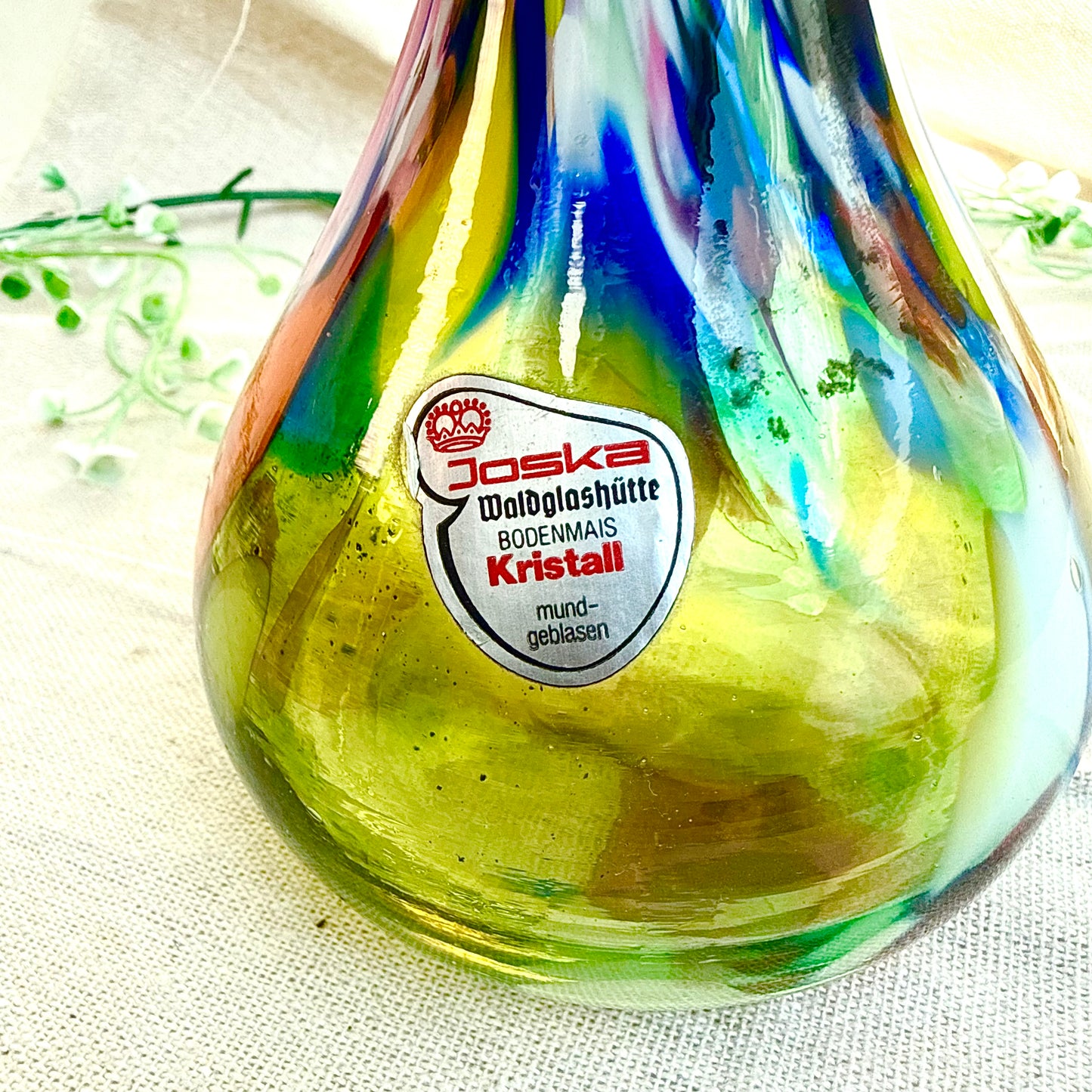 Bunte Glasvase Joska