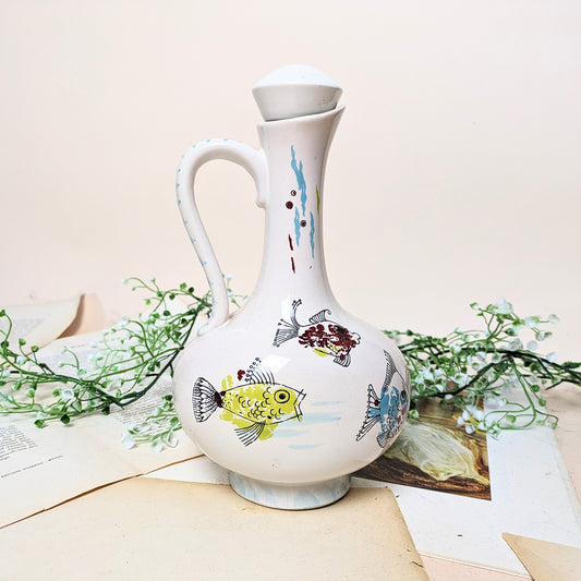 Vase avec motif de poisson