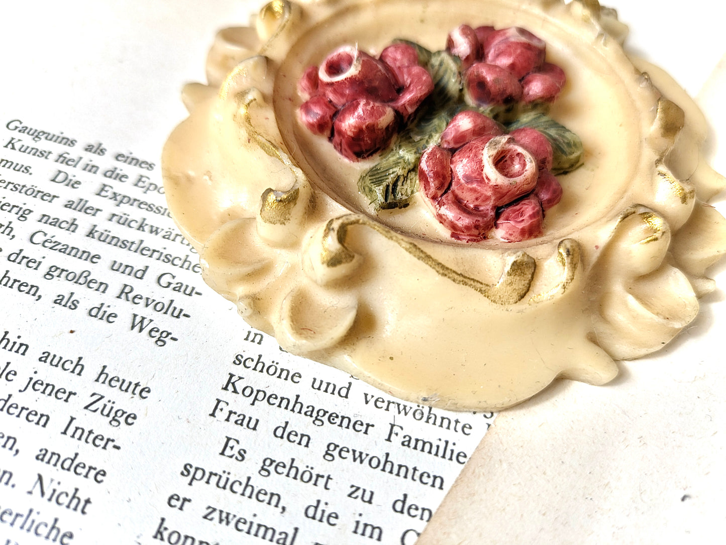 Wax picture flowers