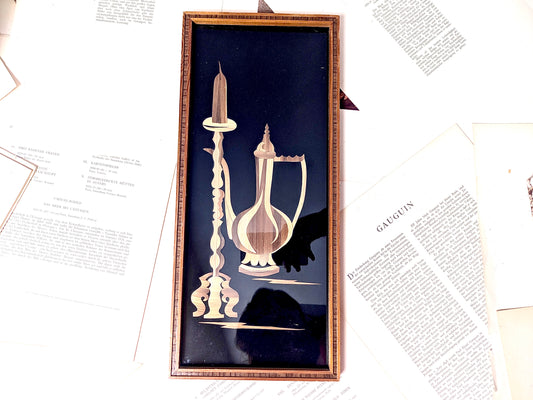 Orientalisches Bild aus Holzfurnier