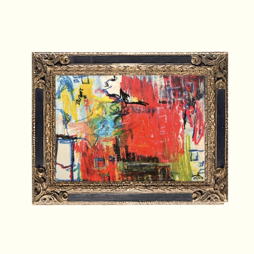 Tableau « Lumières sous la pluie », DIN A3