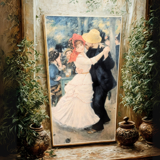 Druck groß „Tanz in Bougival“ Renoir