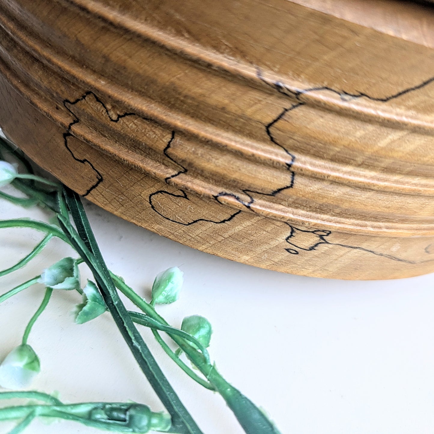 Boîte en bois avec grain