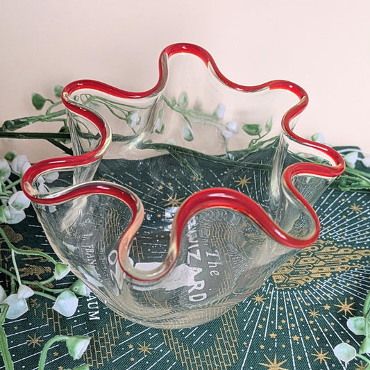 Murano bowl red
