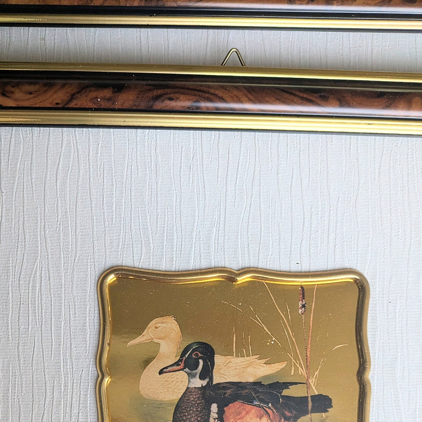 Goldlithographie Enten 3er Set