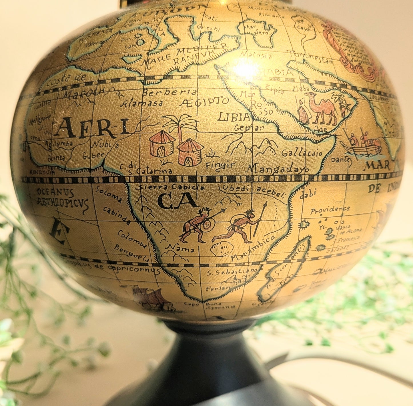 Lamp Hollywood Regency globe