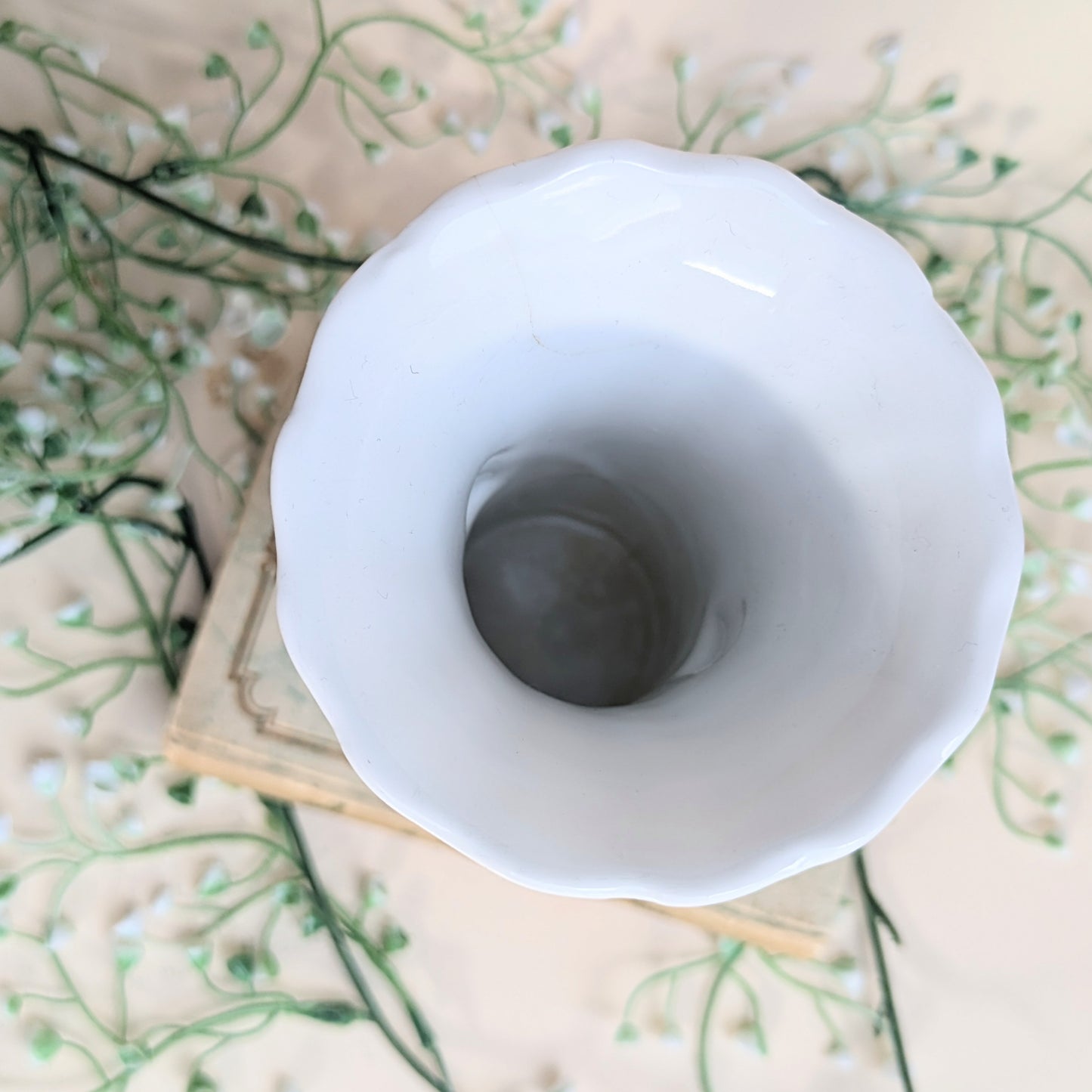 Vase à anse blanche