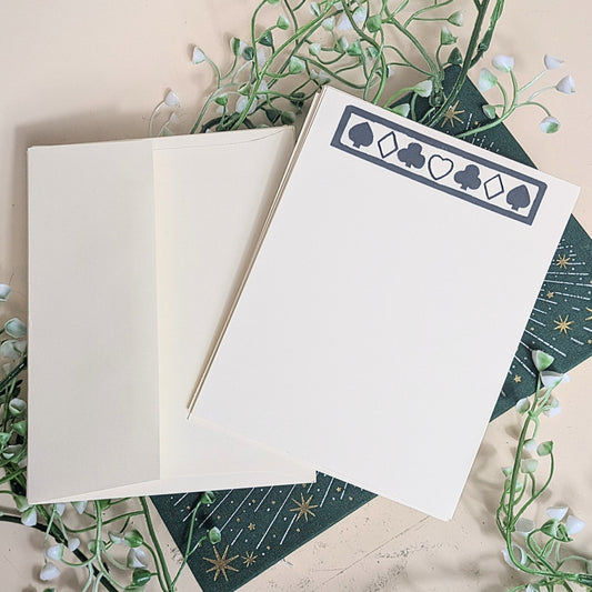 Note cards “playing cards” with envelopes