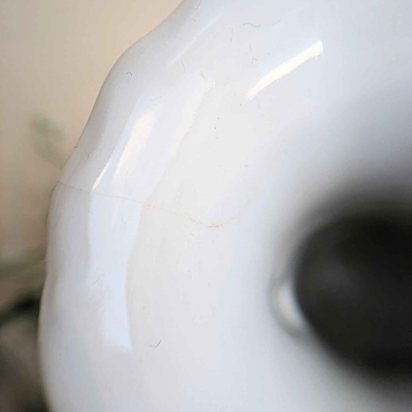 Vase à anse blanche