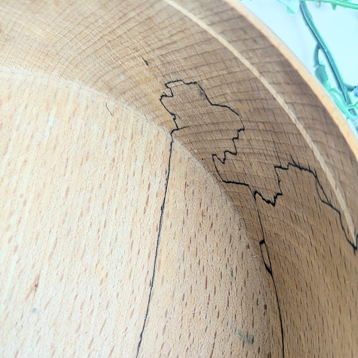 Boîte en bois avec grain