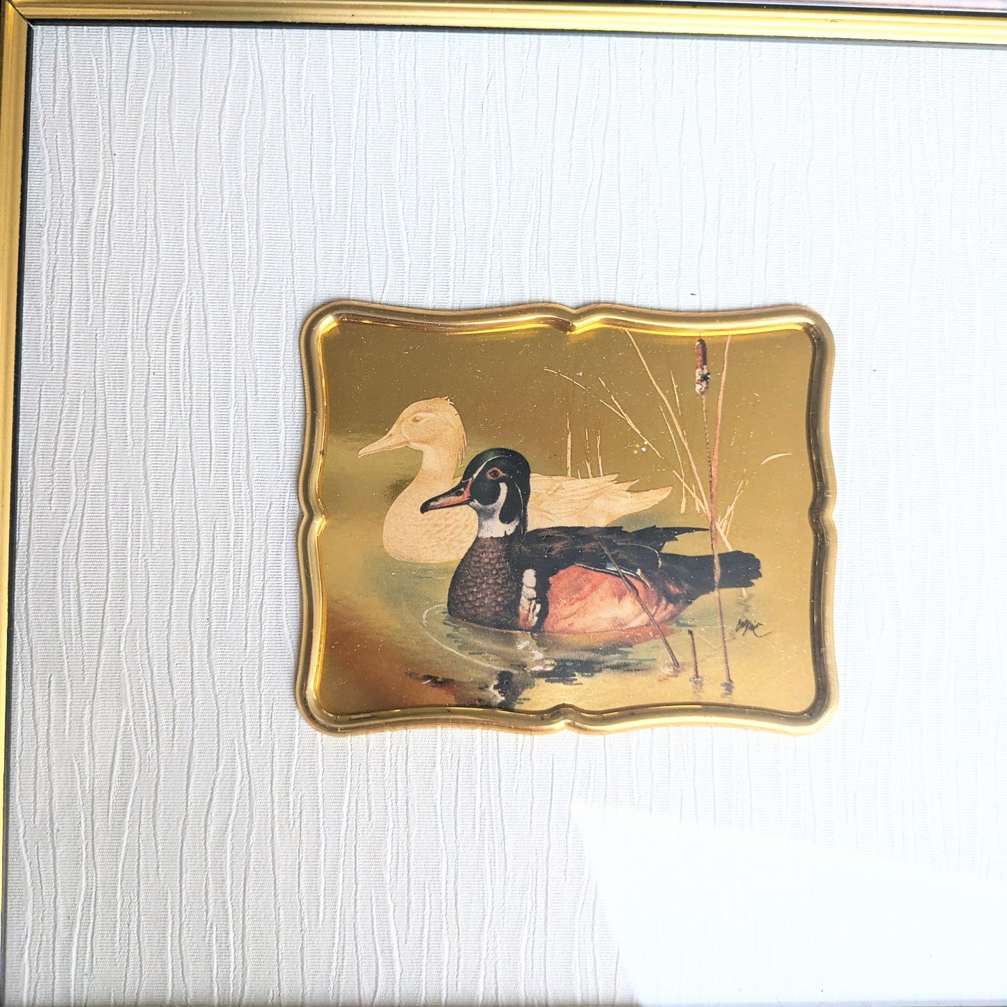Goldlithographie Enten 3er Set