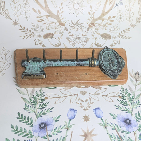 Key rack with metal key