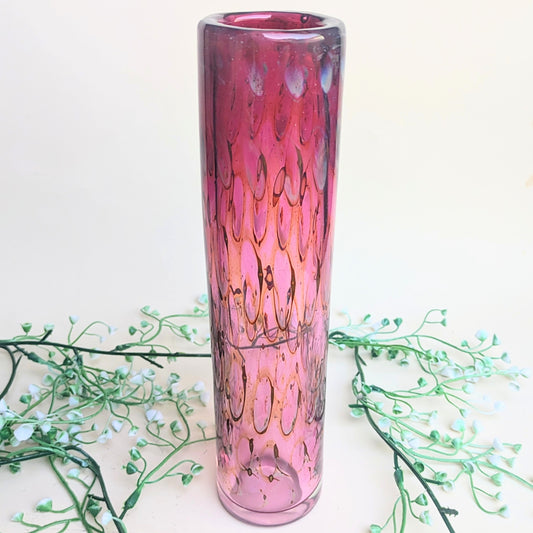 Vase en verre œil de paon par Eisch