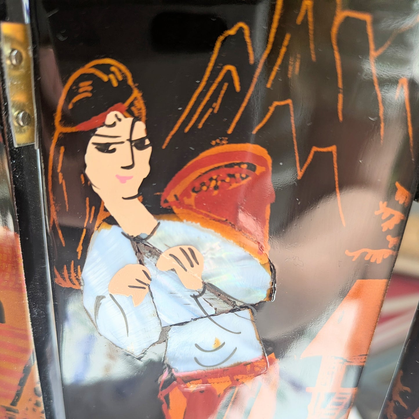 Paravent de table asiatique
