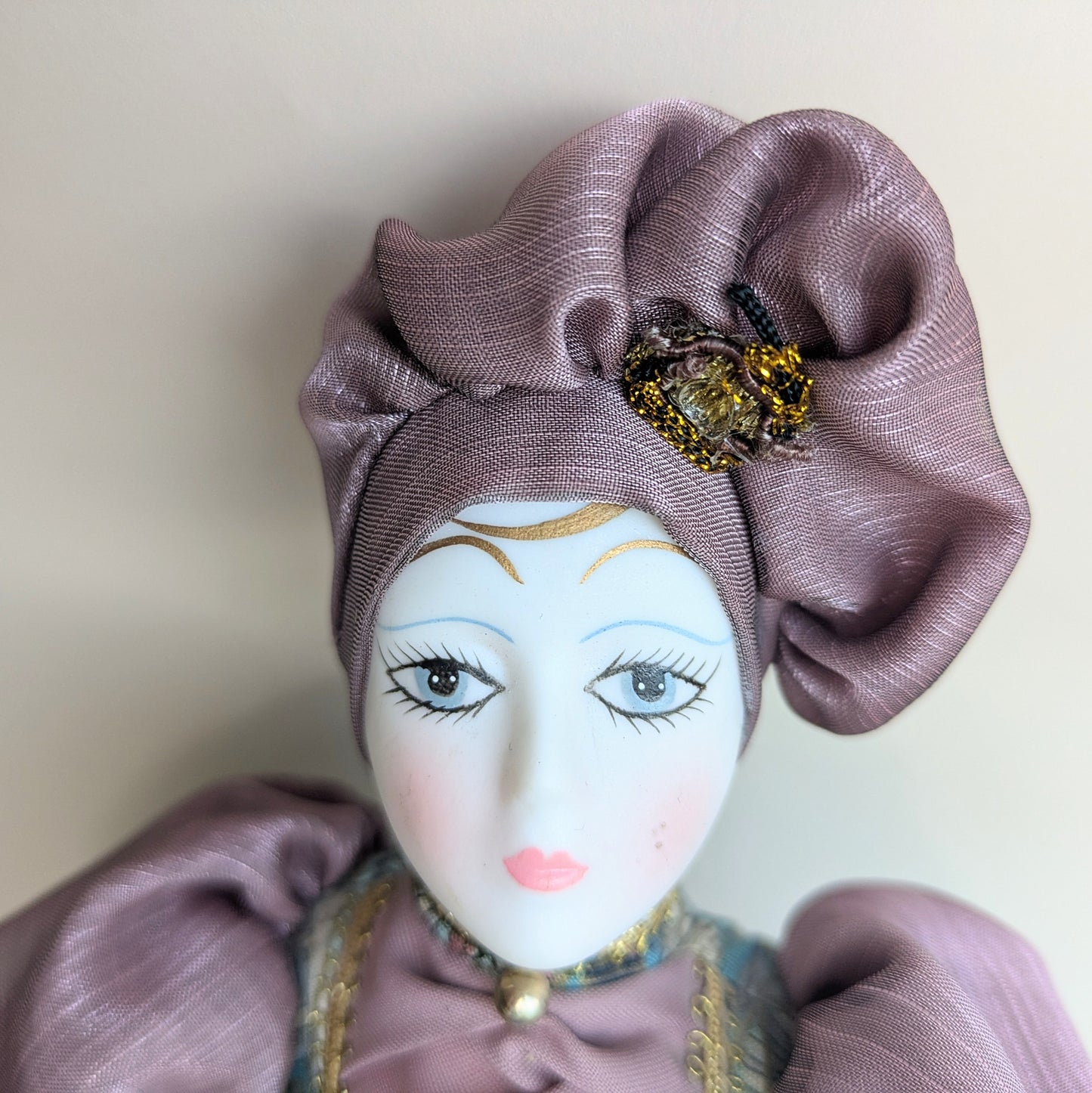 Venetian Harlequin Doll Pink