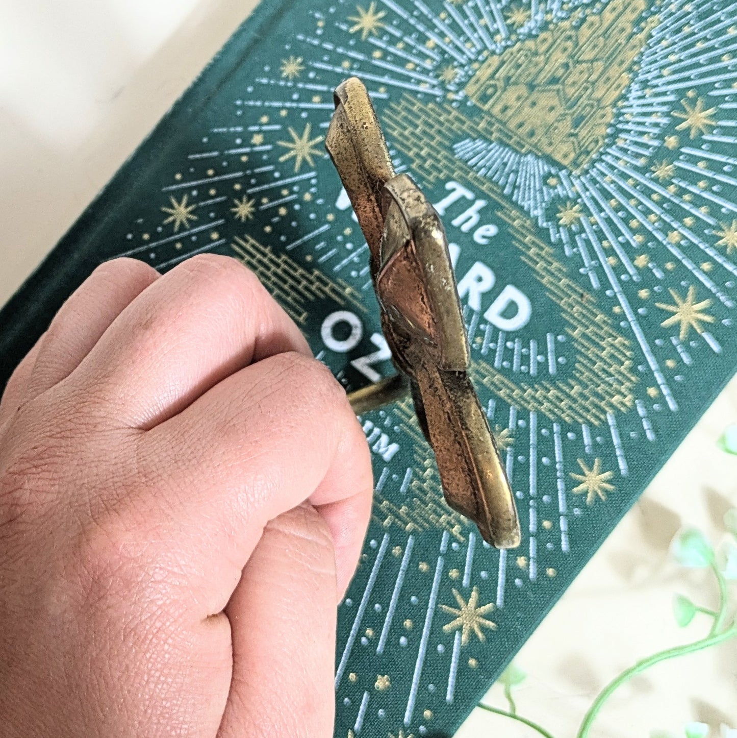 Brass hook lily