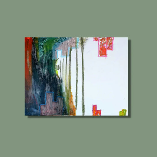 Gemälde "Papierkorb", 60 x 80